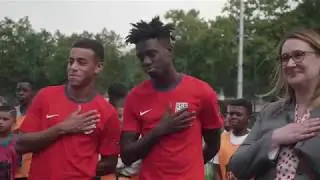 Soccer Diplomacy: Tim Weah and Tyler Adams create timeless memories for French youth