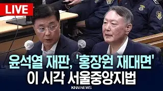 🔴현장PLAY 윤석열 VS 홍장원 '재판 2차전', 서울중앙지법 / KNN