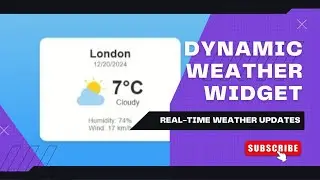 Dynamic Weather Widget with HTML, CSS, and JavaScript | Real-Time Weather Updates