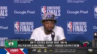 Marcus Smart Post Game Interview After Celtics 100-96 Win Over Miami Heat