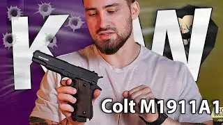 Страйкбольный пистолет KJW Colt M1911A1 (6 мм, CO2, GBB) видео обзор