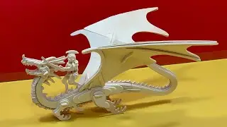 DIY Craft Instruction 3D Woodcraft Construction Kit FLYING DRAGON