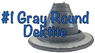 #1 Gray Dektite Standard Round Base EPDM Flexible Pipe Flashings
