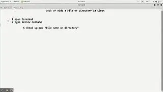 How to Lock or Hide a File or Directory in Linux