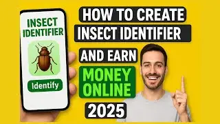 How to Create an Insect Identifier App and Earn Money Online | Step-by-Step Tutorial 2025