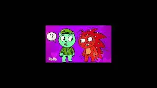 Flaky x Flippy - I think you&rsquo;re holding the heart of mine (Animation) #flippyxflaky #htf #flipaclip