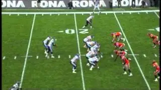 Dante Marsh intercepts Cleo Lemon - September 11, 2010
