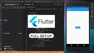 Flutter and Dart full setup in vs code with | EXTENSIONS | ENVIRONMENT VARIABLES | PATHS.