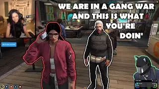 Valkyrae takes too long to change during a war | GTAV RP - NO PIXEL