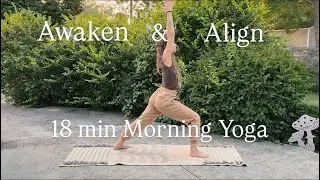 Awaken Mind, Heart & Body | 18 Min Morning Yoga Full Body Flow 