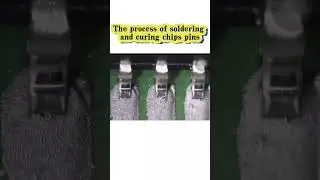 The process of soldering and curing chip pins #icgoodfind #chips soldering  #IC assembly #smt #pcba