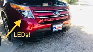 Модернизация фар Ford Explorer до светодиодных фар 2014 года