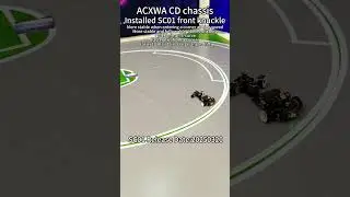 Optional Parts for CD chassis--SC01 front knuckle ! Track testing！Larger angle, better Ackerman!