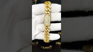 Diamond Cuban Link Bracelet 10K / 101g / 8.5&rdquo;/ 11.6 ct tw / 14.5 mm