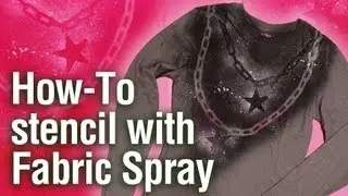 How-To Reverse Stencil with Tulip Fabric Spray Paints