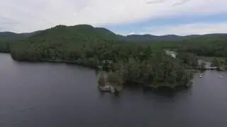 Adirondack Aerial Video of Brant Lake, NY from the north end...