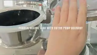Mixing machine with scrapper and rotor pump delivery system 1000L tank