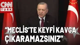 SON DAKİKA🚨 Erdoğan'dan CHP'ye: Meclis'te Ter&ouml;r Estirmeye Mi Geldiniz?