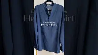 🌿 Stylish & Breathable &ndash; Men's Long Sleeve Linen Henley Shirt!