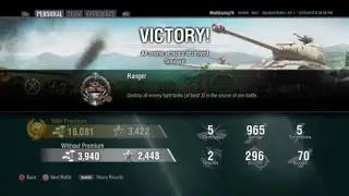 After years of playing wot I finally earned the illusive ranger trophy.