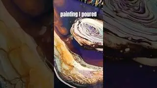 Acrylic Pour | This piece came out so interesting #fluidart #pouring #shorts