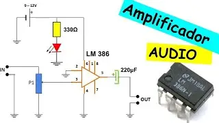 АУДИОУСИЛИТЕЛЬ С LM 386 # Школьный проект (очень простой)