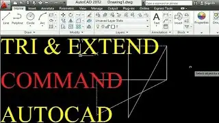 #Trim & extend command and #shortcut trick with the help of #Autocad features#