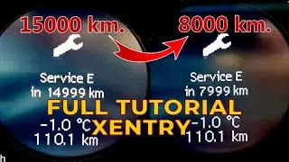 Mercedes-Benz W211, CLS. How to change the service interval from 15000 km to 8000 km Xentry 2025
