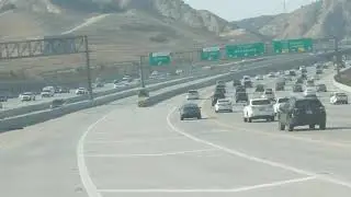Where the 5N freeway meet 14N freeway,  Antelope Valley #california , LA traffic San Fernando valley