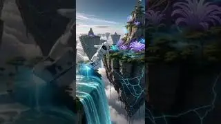 The Floating Gardens of Kepler#ai #aiart #aifilm #epicspace #scifi #hoverboard #megastructure