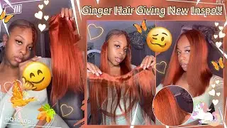 👌🏾Middle Part Quick Weave Bob On Stocking Cap! Ginger Color Weft Matching Natural Hair Ft.#ELFINHAIR
