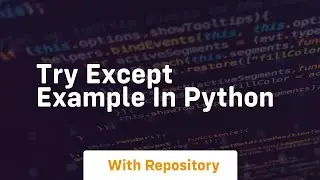 try except example in python