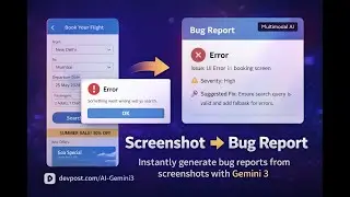 Screenshot to Bug Report using AI | Multimodal App with Gemini 3