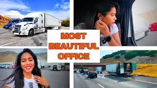 Most Beautiful Office in the World 🌍 Life of Female Trucker in Canada