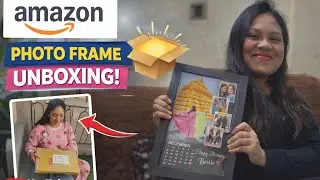Amazon Customised Photo Frame Unboxing 💝 | Best Birthday Gift Ever! #AmazonUnboxing #CustomisedGift