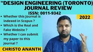 Christo Ananth - Design Engineering (Toronto) Journal Review in English - Scopus Indexed Journal