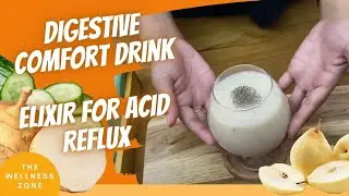 Digestive Comfort Drink: Yam, Pear, Cucumber, and Chia Seed Elixir for Acid Reflux