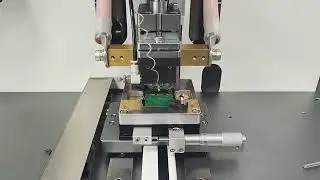 Heat press machine designed for welding Inkjet printheads.#hotpress #welding #repair