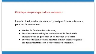 ✅Cinétique Enzymatique a deux substrats