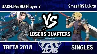 TRT Championship 2018 - DASH|Player 7 (Bayo) VS SmashRS|Lukitu (Cloud) - Wii U Singles Top 8 LQ