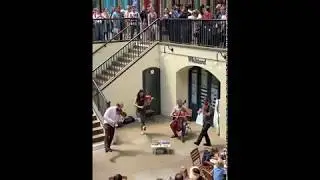 Musicians performing the Can-Can at Covent Garden Market