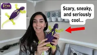 Realistic Robot Gecko Climbs Walls & Glows! 😱 Kid-Tested Toy