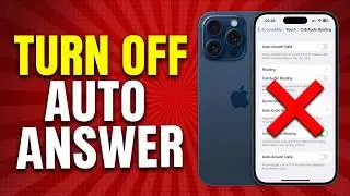 How To Turn Off Auto Answer on iPhone