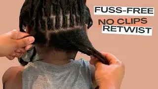 No Clips No Fuss Easy Ponytail Retwist #JMPLOCJOURNEY