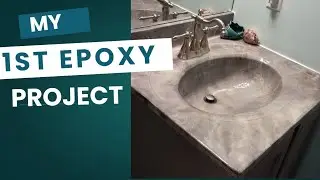 My First Ever Epoxy Project | Stone Coat Countertop on Cultured Marble Sink (8 Years Ago!)