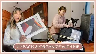 Settling back home after our trip! Unpack and organize with me | Unboxing my new 16 in MacBook Pro!