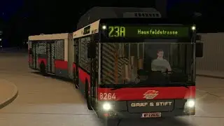 Let's Play OMSI 2 Map Wien 2 / 23A mit dem MAN NG 243 M18 in [1080p]
