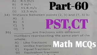 Etea PST and CT Math MCQs Part-60