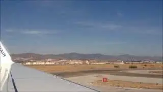 Plane takeoff and landing - Inside view - Full HD
