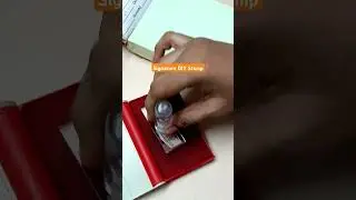 How to make DIY Signature Rubber Stamp #stamps #diy #rubberstamp #shortvideo